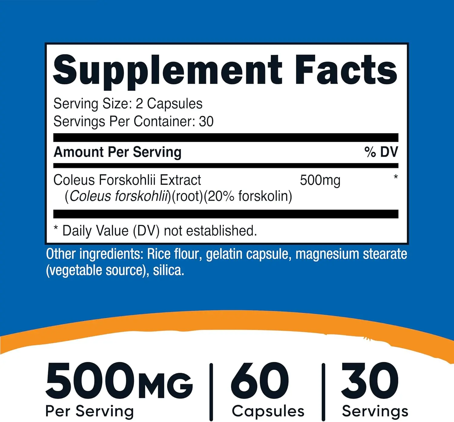 Nutricost Coleus Forskohlii 500mg Capsules